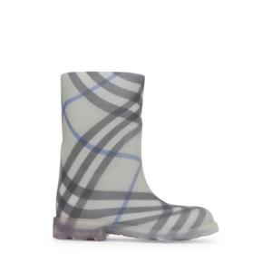 버버리 주니어 키즈 그레이 Marsh 레인 부츠 8090231 B9629