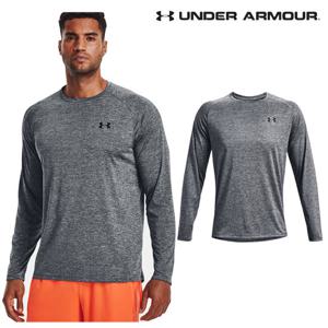[언더아머(백)]남성 트레이닝 UA Tech 라운드 긴팔 티셔츠 1328496-012