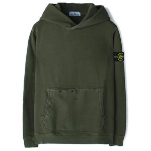 24FW 스톤 워싱 포켓 후드 맨투맨 카키 811561041 V0159