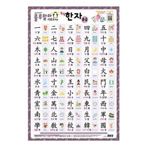 새샘 사운드벽보 룰루랄라 한자/520mmx765mm (1개)