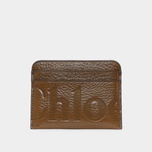 끌로에 바이키 각인로고 레더 여성 카드지갑 CHC24WP454O21 20V