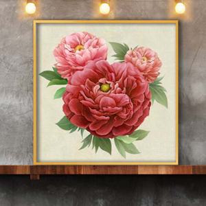 목단그림액자 풍수그림 돈들어오는 꽃그림 50goldAL11