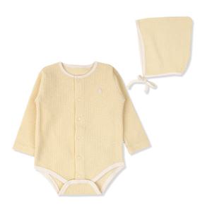 [오가닉맘]옐로모자세트긴소바디수트 MHFLQS03