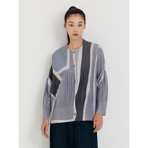 [플리츠미][플리츠미] 콜라주 프린트 버튼 자켓_PPJKF024013