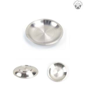 업소용 스텐 원형 고기접시(엠보)  중