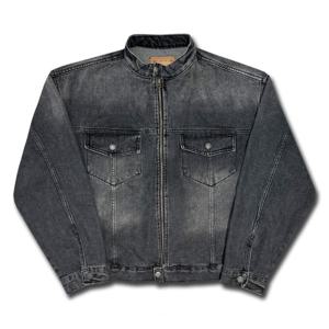 [리빌모아]남자 흑청 오버 라이더 가을 집업 청자켓 OF-JUA-373-