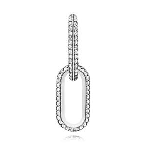 판도라 799660C02 판도라 미 스타일링 파베 더블 링크 실버 참