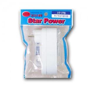 3구 멀티탭 l형 콘센트 전기 코드 플러그 일반형