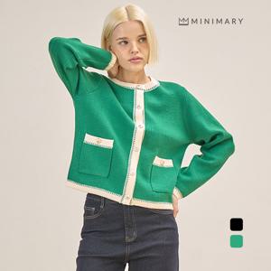 [미니마리] 라인금장버튼가디건 (MM43CD17)
