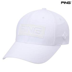 [핑골프]남성 사각 로고 볼캡 (111D3CP003_WH)
