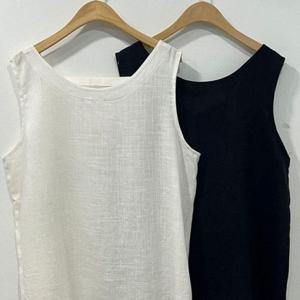 린넨 끈나시티 빅사이즈 브이 305P412S