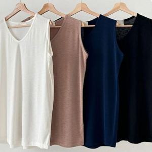 브이넥 306P531S 실키 의류 나시티 빅사이즈