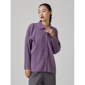 [플리츠미][플리츠미] 셔츠 카라 돌먼 슬리브 자켓_EPJKF124006