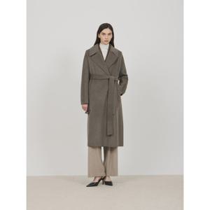 [쥬크]와이드카라 벨티드 핸드메이드 롱 코트_Z244MSG155