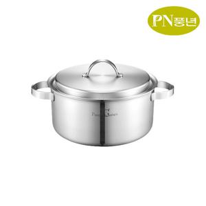 PN풍년 통5중 인덕션&가스 스텐 양수냄비 24cm /퓨어가르텐 찌개