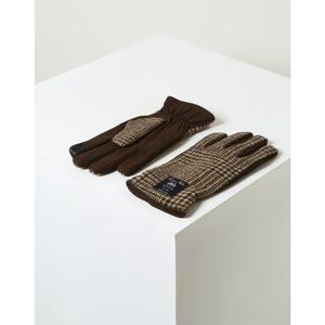 남성 문 트위드 누벅 가죽장갑 HZGV4F101I3