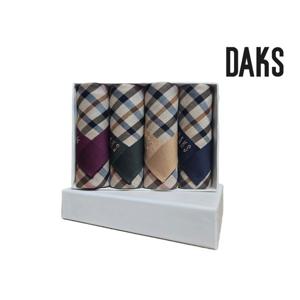 [닥스(손수건)]4매 기본체크 남녀 손수건세트 DDO1215