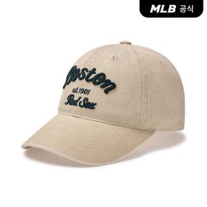[MLB공식] 24N 바시티 레터링 피그먼트 언스트럭쳐 볼캡 BOS (L.Beige) 3ACPDS14N