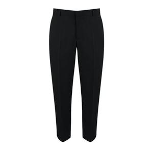 베이직 9부 옆밴딩 블랙 슬랙스_AJ991