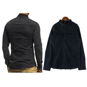 (내꺼찜) 남방 데님룩 와이셔츠 남자 셔츠 검정색