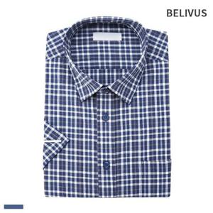 빌리버스 남자 반팔 셔츠 BSH271 체크 일반핏 여름