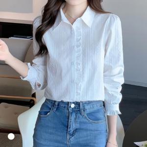 [클라셰]클라셰 레이스기모셔츠블라우스_B4M2434