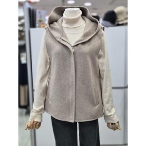 밀스튜디오 세이브존04 핸드메이드 울 후드조끼 LQAVTR105