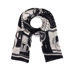 [크로커다일 레이디]로고 패턴 플리츠 스카프 CLDWF1103