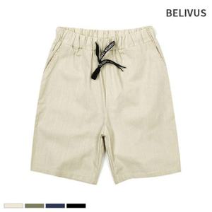 빌리버스 남성 반바지 BBJ003 여름 밴딩 린넨 숏팬츠