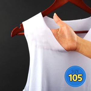 남성 남성용 나시티 심리스나시 V넥 무봉제 화이트105