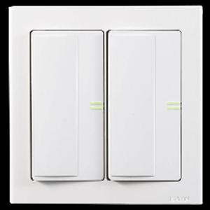 플러스와이드 전기 전등 1로 중 2구 스위치 상가 아