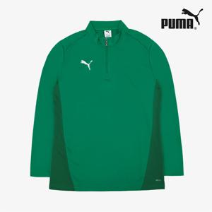 푸마 슬림핏 긴팔티 팀골 트레이닝 1/4 집 65862905