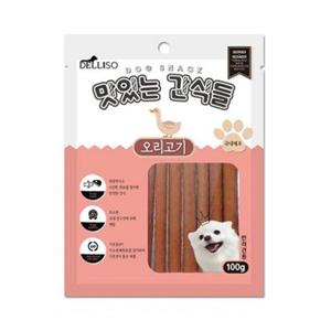 델리소 오리져키 100g 강아지 애견 개 껌 고기 간식