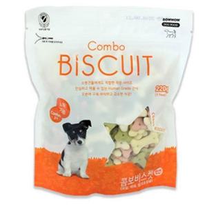 콤보 비스켓 220g 10개 강아지간식  애견쿠