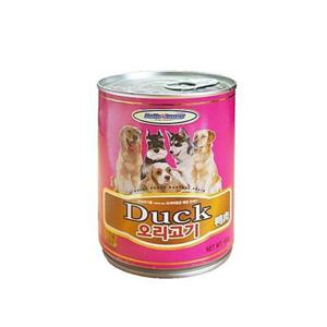 헬로도기 오리고기캔 400g  강아지 애견 개 먹이 통조림 시져