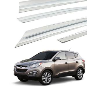 투싼IX 크롬 썬바이저 차량용 윈도우 창문 진흥 4P