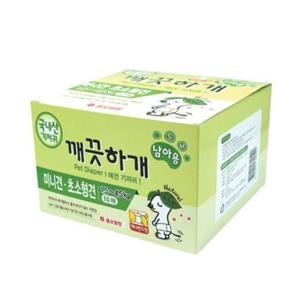 강아지 깨끗하개 기저귀 남아용 SM 10매 1P 귀저기