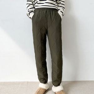 Q877 GB2 여자조거바지 퀄팅 따뜻한 기모 패딩바지 조