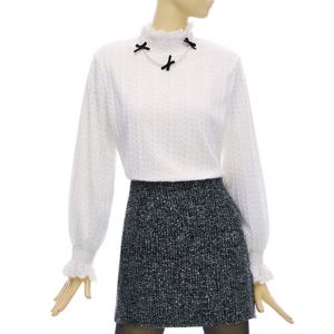 FOCUS   융털안감 레이스스모크넥블라우스 PBBF4W1BL5151