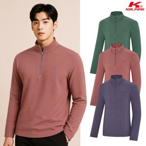 콜핑 남성 겨울 스판 보온 기모 등산 집업 티셔츠 KSC047UT7M
