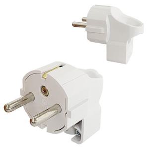 일신 접지플러그(ㄱ자 백색 벌크)0480 콘센트 코드