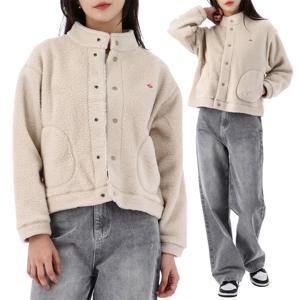 단톤 더블 페이스 보아 하이넥 플리스 자켓 DT-A0546 WFA CREAM