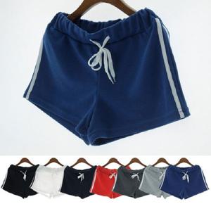 두줄 3부 트레이닝팬츠 귀여운 여성바지 숏팬츠