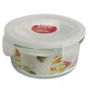 아스벨 반찬통 내열유리 400ml 밀폐 보관용기 김치