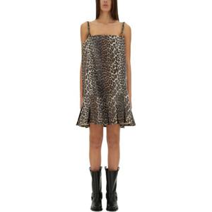 가니 애니멀 패턴 스파게티 스트랩 미니 원피스 J1661 943