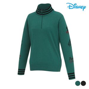 [디즈니골프]여성 울 캐릭터 반집업 니트 스웨터 점퍼 DO4LKT032
