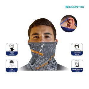 인콘트로 귀걸이 기모 멀티스카프 /김서림방지/넥워머