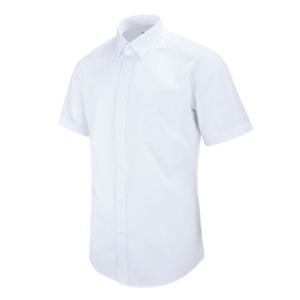 반팔일반)화이트 일반 솔리드 셔츠_MS001