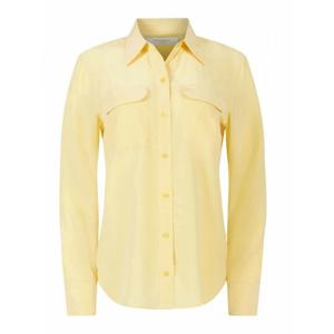 [EQUIPMENT] 라프리마 여성 셔츠 슬림 핏 실크 Q23E231SUNSHINE 옐로우 /8