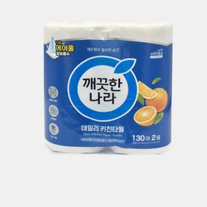 깨끗한나라 데일리키친타올 130매 2롤